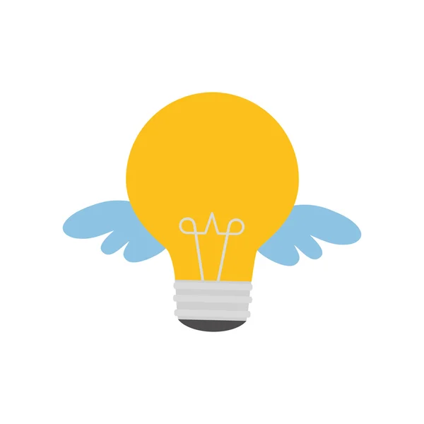 Light bulb big idea creativity icon. Vector graphic — Stock Vector