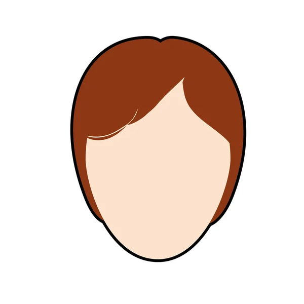 Hombre hombre cabeza avatar icono. Gráfico vectorial — Vector de stock