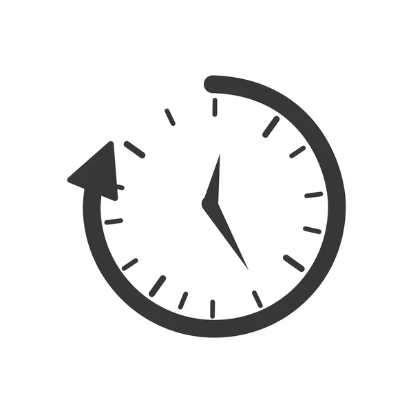 Ikonę zegara tradycyjnego czasu instrumentu. Grafika wektorowa — Wektor stockowy