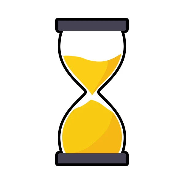 Hourglass traditional time instrument icon. Vector graphic — Stock Vector