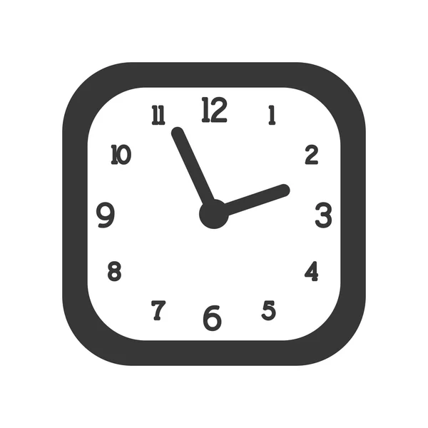 Relógio ícone instrumento de tempo tradicional. Gráfico vetorial — Vetor de Stock