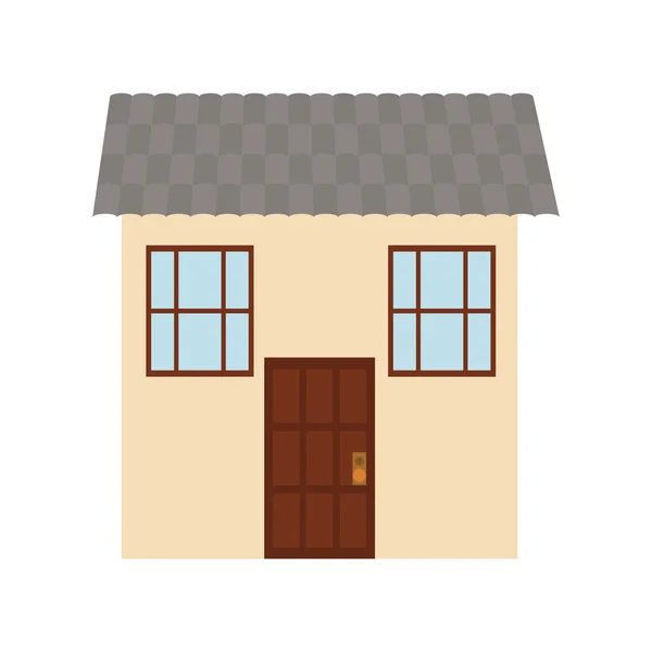 Casa casa ícone do edifício imobiliário. Gráfico vetorial — Vetor de Stock