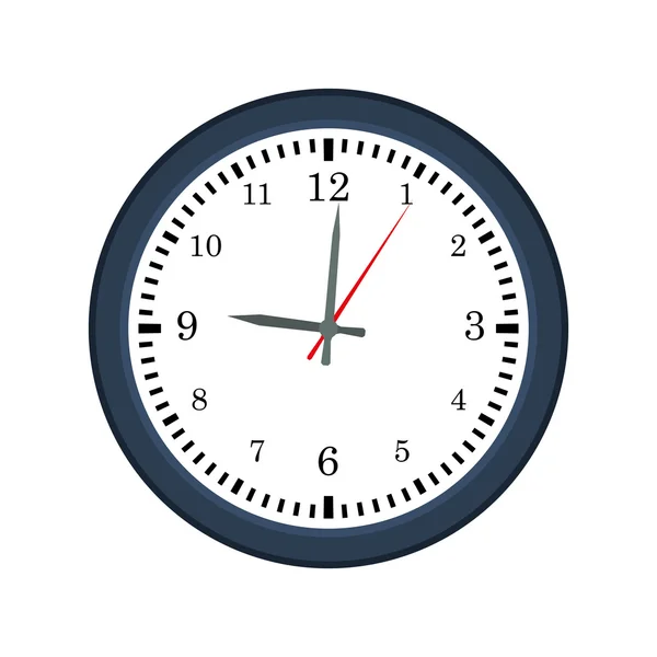 Reloj icono de instrumento de tiempo tradicional. Gráfico vectorial — Archivo Imágenes Vectoriales