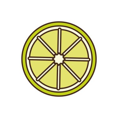 limon meyve sağlıklı gıda kutsal kişilerin resmi, vektör çizim