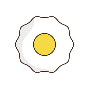 Yumurta kahvaltı yemek menüsü simgesini