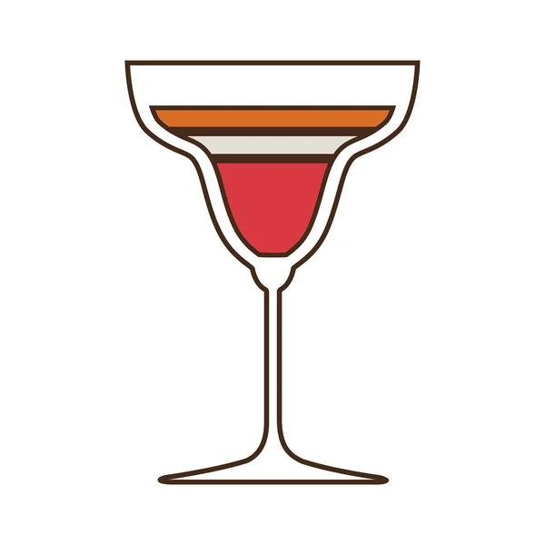 Cocktail Alkohol trinken Getränk Symbol, Vektorillustration — Stockvektor