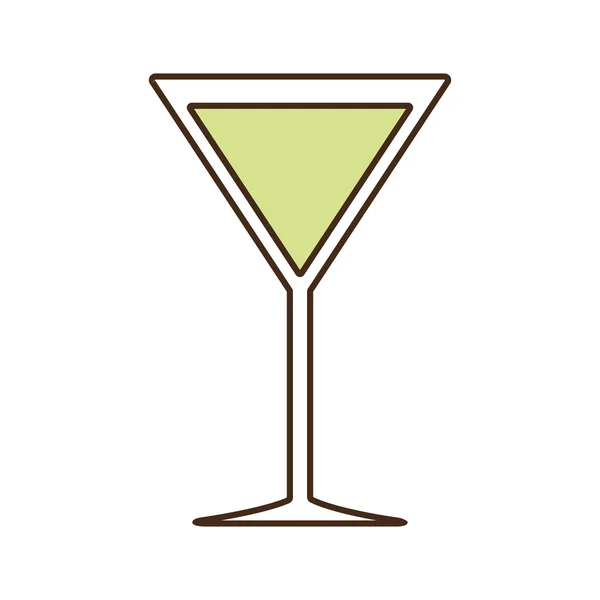 Cocktail bebida alcoólica bebida ícone, ilustração vetorial — Vetor de Stock