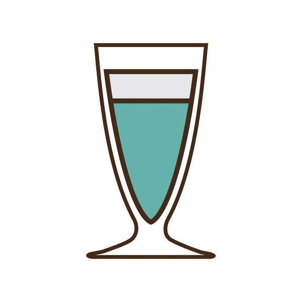 Cocktail alcohol drinken drank pictogram, vectorillustratie — Stockvector