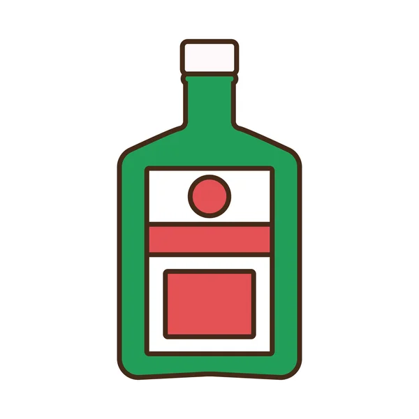 Garrafa bebida alcoólica bebida ícone, ilustração vetorial —  Vetores de Stock