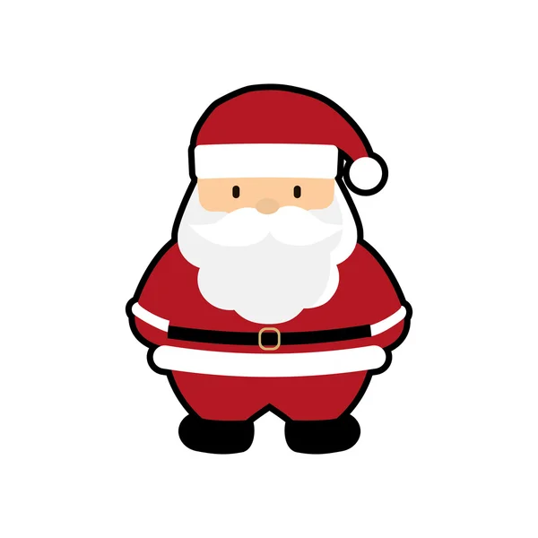 Santa merry christmas icon, vector illustration — Stock Vector