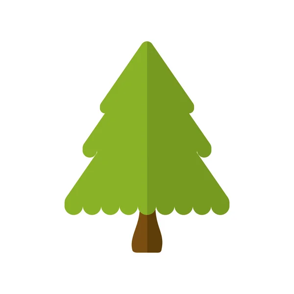 Tannenbaum frohe Weihnachten Symbol, Vektorillustration — Stockvektor