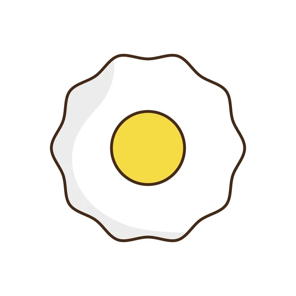 Huevo desayuno menú icono — Vector de stock