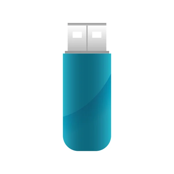 Speicher USB-Technologie Gadget-Symbol — Stockvektor