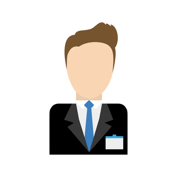 Hombre de negocios avatar icono de negocio — Vector de stock