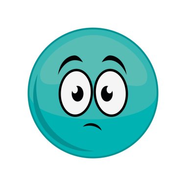 Küre karikatür yüz ifade simgesi