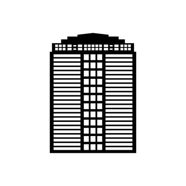 Bina kule siluet simge