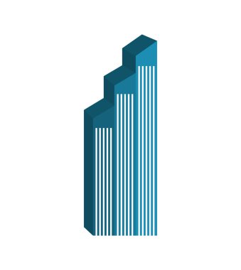 Bina kule siluet simge