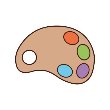 boya paleti sınıf okul simgesi