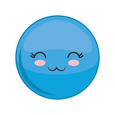 Kawaii küre ifade simgesi