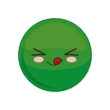 Kawaii küre ifade simgesi