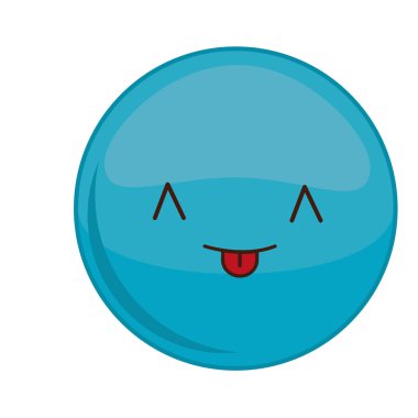 Kawaii küre ifade simgesi