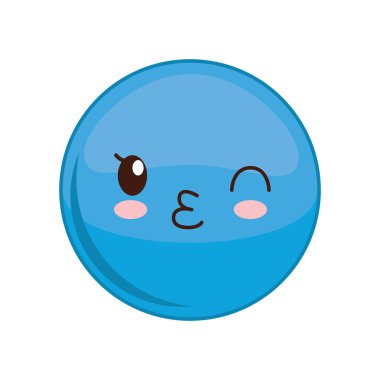 Kawaii küre ifade simgesi