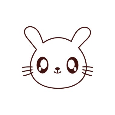 tavşan kawaii sevimli hayvan simgesi