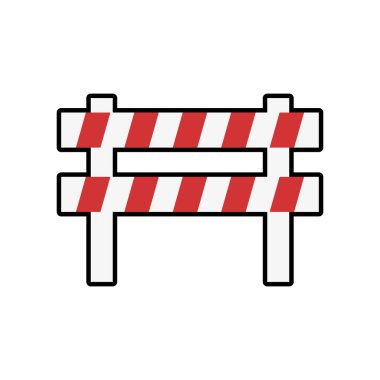 bariyer endüstriyel güvenlik simgesi