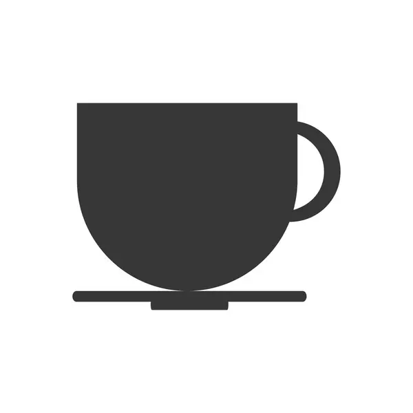 Taza de café bebida bebida icono — Vector de stock