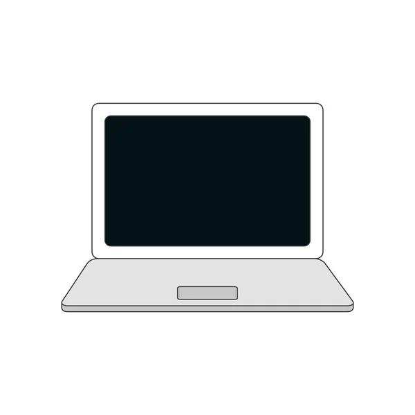 Laptop display teknik ikonen — Stock vektor