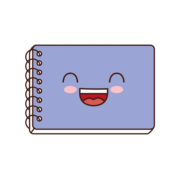 Notebook ícone instrumento da escola de classe —  Vetores de Stock