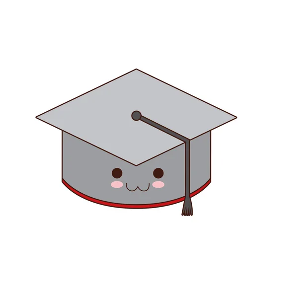 Cap graduation class school icon — Stock Vector