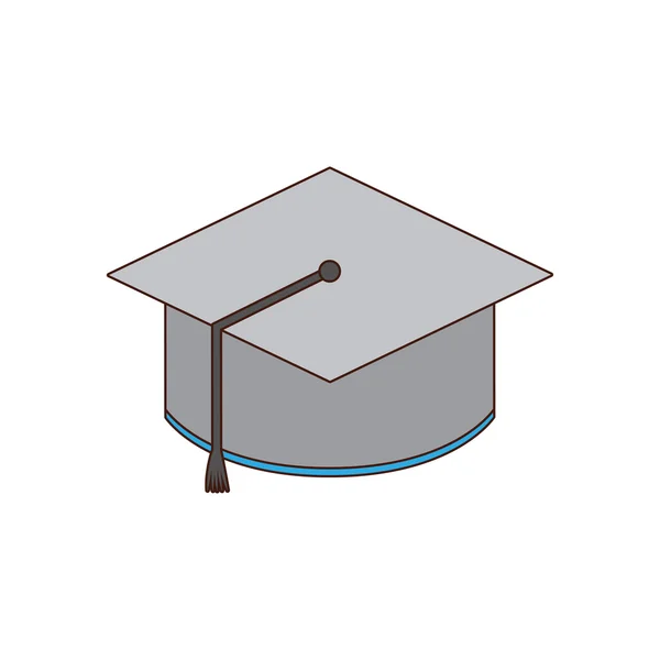 Cap graduation class school icon — Stock Vector