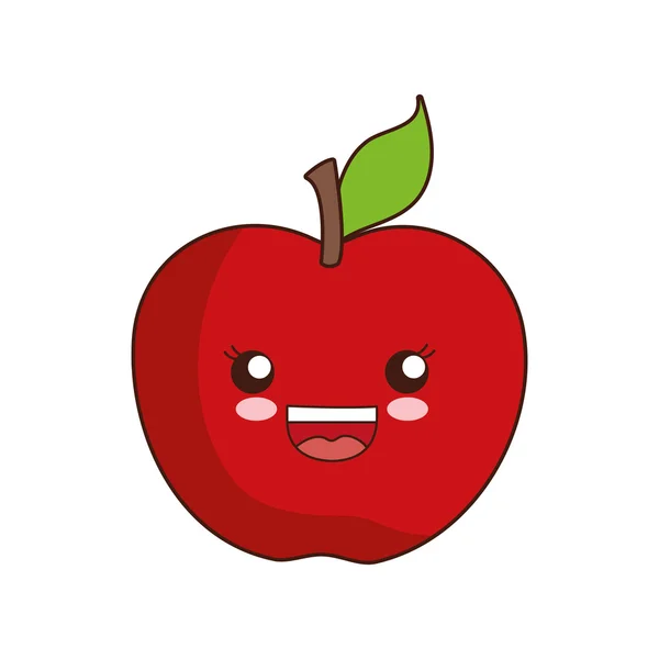 Apple-gezonde voeding-pictogram — Stockvector