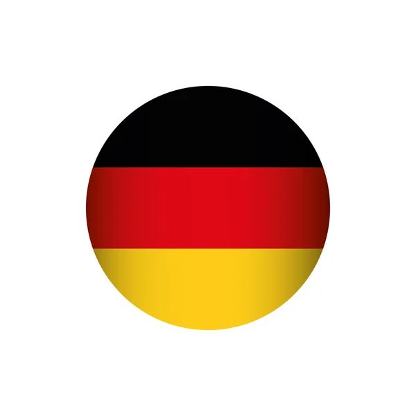 Vlag kleuren Duitsland Europa pictogram — Stockvector