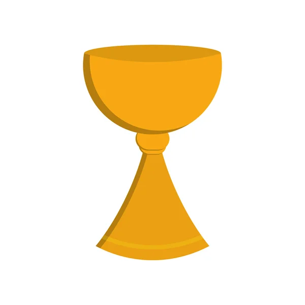 Ikona chrześcijaństwo religia Złoty Puchar — Wektor stockowy