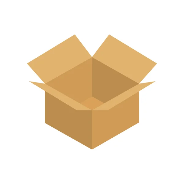 Box Paketzustellung Versand Symbol — Stockvektor