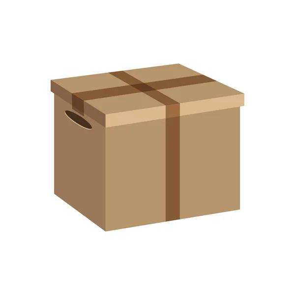 Box package delivery shipping icon — Stock Vector