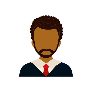 adam erkek avatar takım elbise kişi simgesi. Vektör grafiği