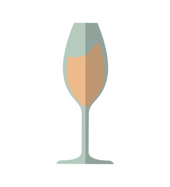 Glass drink alcohol beverage icon. — Stock Vector