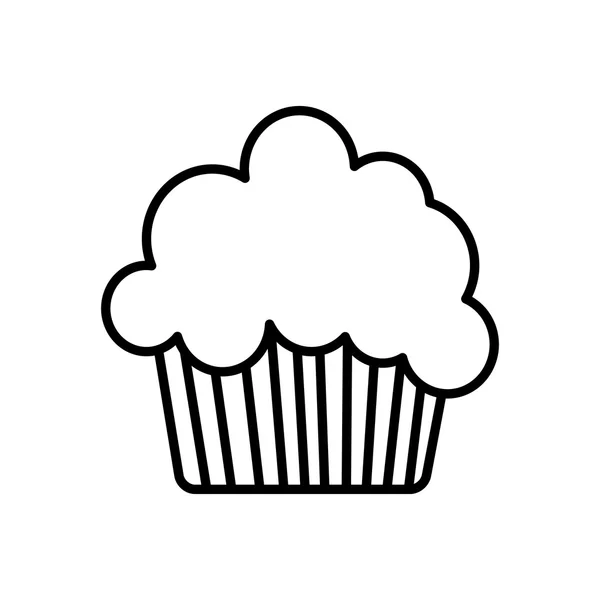 Cupcake muffin bakkerij pictogram. — Stockvector