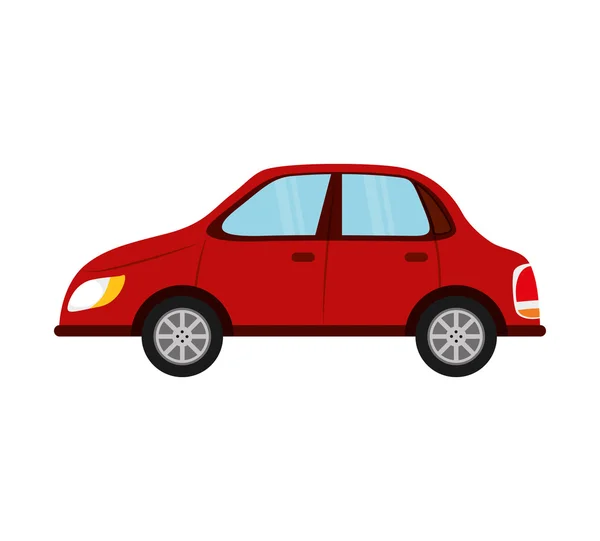 Coche auto vehículo transporte icono — Vector de stock