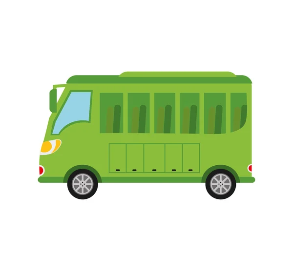 Bus οχήματος μεταφοράς εικονίδιο — Διανυσματικό Αρχείο