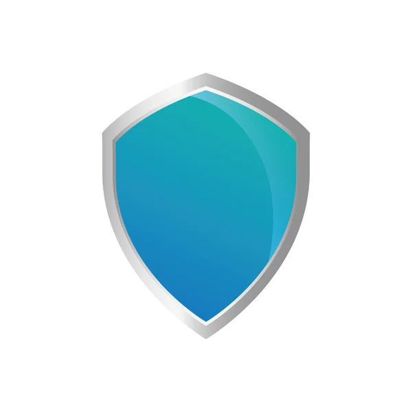 Escudo de proteção ícone do sistema de segurança —  Vetores de Stock