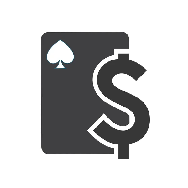 Geld Karte Casino vegas — Stockvektor