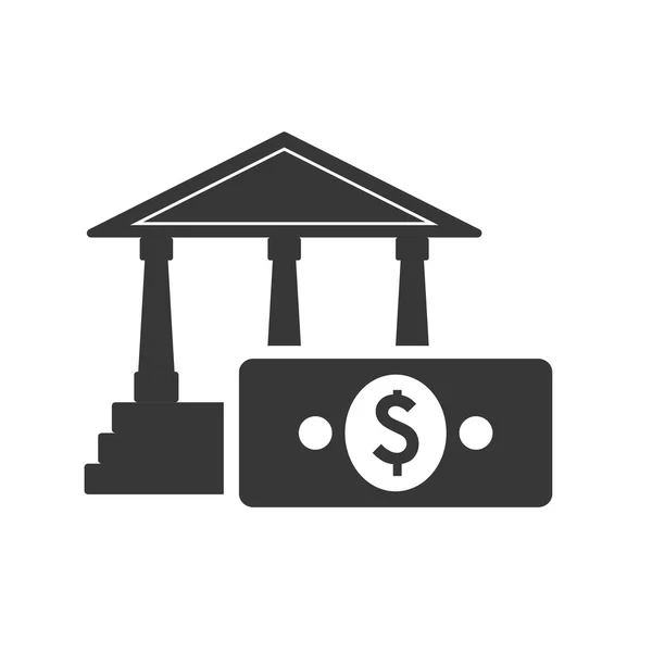 Rubrica financeira em moeda bancária — Vetor de Stock