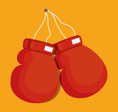 eldiven kırmızı boks spor tasarım