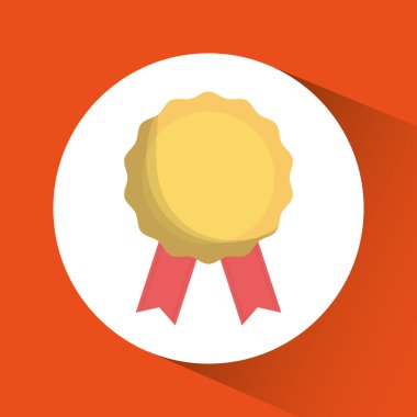 etiket Altın Mühür damgası kurdele simgesi. Vektör grafiği