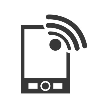 Smartphone becerikli alet teknoloji simgesi. Vektör grafiği