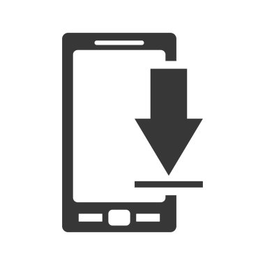 Smartphone becerikli alet teknoloji simgesi. Vektör grafiği